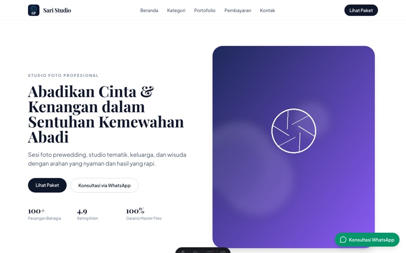 Template Minimal Light